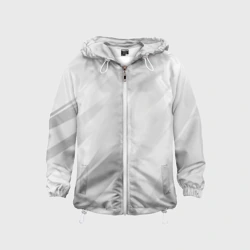 Детская ветровка 3D Светлый серый полосы с градиентом