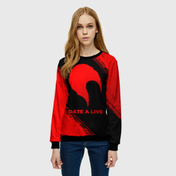 Женский свитшот 3D Date A Live - red gradient - фото 2