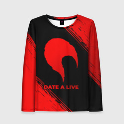 Женский лонгслив 3D Date A Live - red gradient