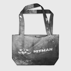 Пляжная сумка 3D Hitman - grey gradient по-горизонтали