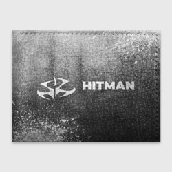Обложка для студенческого билета Hitman - grey gradient по-горизонтали