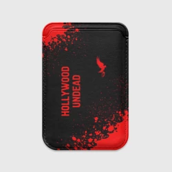 Картхолдер Magsafe магнитный Hollywood Undead - red gradient вертикально