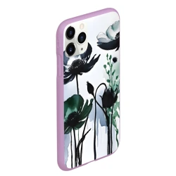 Чехол для iPhone 11 Pro Max матовый Графичные цветы - фото 2