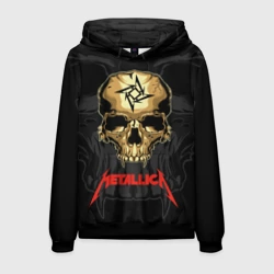 Мужская толстовка 3D Metallica - skull with fangs