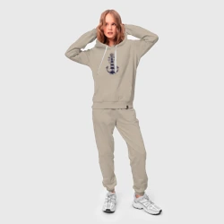 Женский костюм с толстовкой хлопок Морская эмблема - якорь и маяк - фото 2