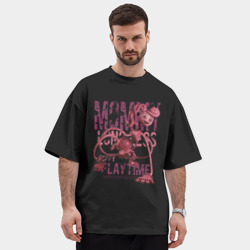 Мужская футболка Oversize хлопок premium Мамочка длинные ноги из Poppy Playtime - фото 2