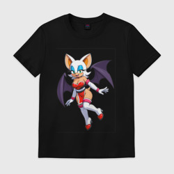 Мужская футболка хлопок Летучая мышь Руж из Sonic X