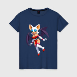 Женская футболка хлопок Летучая мышь Руж из Sonic X
