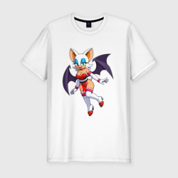 Мужская футболка хлопок Slim Летучая мышь Руж из Sonic X