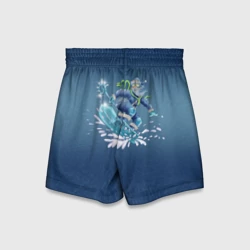 Детские спортивные шорты 3D Сноубордист на льдине