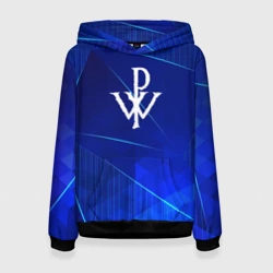 Женская толстовка 3D Powerwolf blue poly