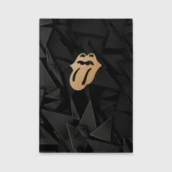 Обложка для автодокументов Rolling Stones golden poly