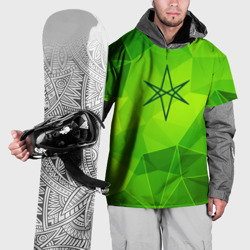 Накидка на куртку 3D Bring Me the Horizon green poly