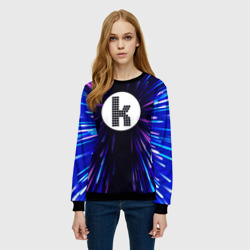 Женский свитшот 3D The Killers neon energy - фото 2