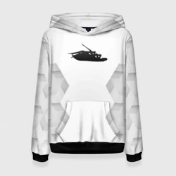 Женская толстовка 3D Papa Roach white poly