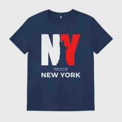 Мужская футболка хлопок The city of New York