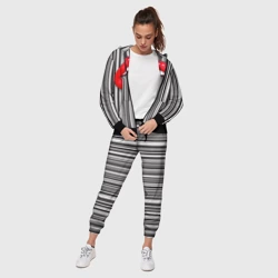 Женский костюм 3D Красные губы и штрихкод - фото 2