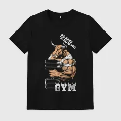 Мужская футболка хлопок GYM - bull jock