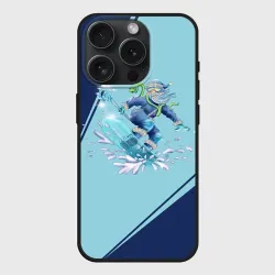 Чехол силиконовый для Apple iPhone 15 Pro Мax матовый Сноуборд на льдине
