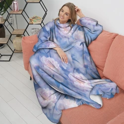 Плед с рукавами Цветы в туманности - фото 2