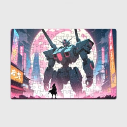 Головоломка Пазл магнитный 126 элементов Аниме и роботы