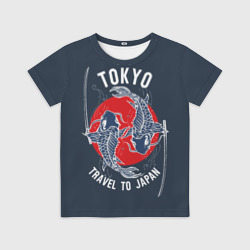 Детская футболка 3D Токио  путешествие в Японию