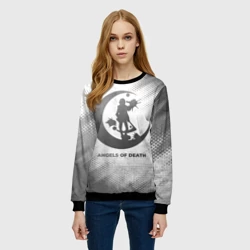 Женский свитшот 3D Angels of Death - white gradient - фото 2