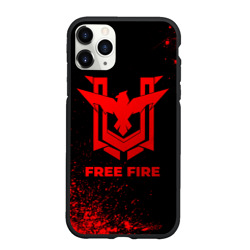 Чехол для iPhone 11 Pro Max матовый Free Fire - red gradient