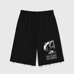 Женские шорты oversize футер хлопок Моя земля мои правила: медведь