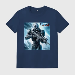 Мужская футболка хлопок Mass Effect - N7 ai art