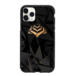 Чехол для iPhone 11 Pro Max матовый Warframe golden poly