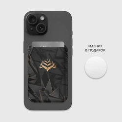 Картхолдер Magsafe магнитный Warframe golden poly - фото 2