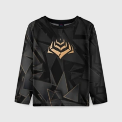 Детский лонгслив 3D Warframe golden poly
