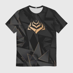 Мужская футболка 3D Warframe golden poly
