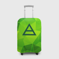 Чехол для чемодана 3D Thirty Seconds to Mars green poly