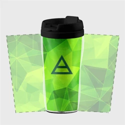 Термокружка-непроливайка Thirty Seconds to Mars green poly - фото 2