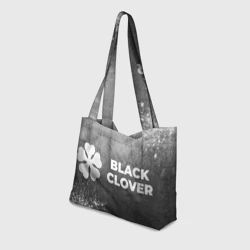 Пляжная сумка 3D Black Clover - grey gradient по-горизонтали - фото 2