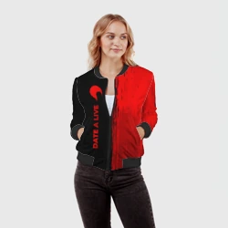 Женский бомбер 3D Date A Live - red gradient по-вертикали - фото 2