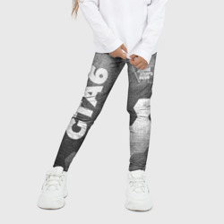 Детские леггинсы 3D GTA6 - grey gradient вертикально - фото 2