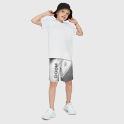 Детские спортивные шорты 3D Doom - white gradient вертикально - фото 2