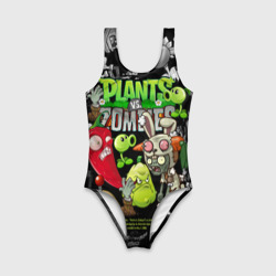 Детский купальник 3D Растения против зомби персонажи - фото 2