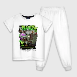 Детская пижама хлопок Растения против зомби с персонажами