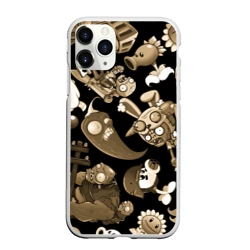 Чехол для iPhone 11 Pro Max матовый Растения против зомби в бежевом цвете