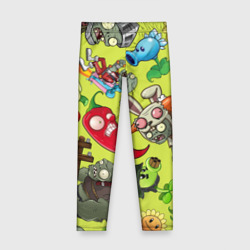 Детские леггинсы 3D Растения против зомби с героями