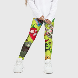 Детские леггинсы 3D Растения против зомби с героями - фото 2
