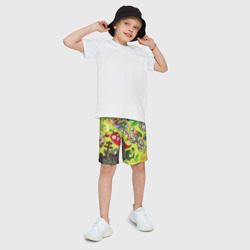 Детские спортивные шорты 3D Растения против зомби с героями - фото 2