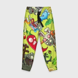 Детские брюки 3D Растения против зомби с героями