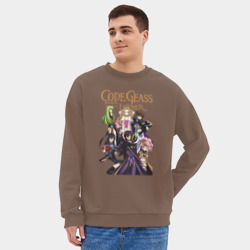 Мужской свитшот oversize без начеса хлопок Код Гиас Лелуш - фото 2