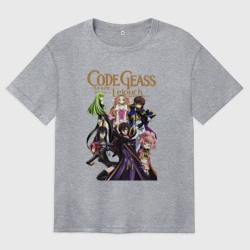 Женская футболка хлопок Oversize Код Гиас Лелуш