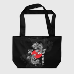 Пляжная сумка 3D Бойцовые петушки истребители демонов